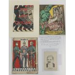 A group of ephemera of WWII interest, a copy of Bergland 1933, Den Forbudte Maler,