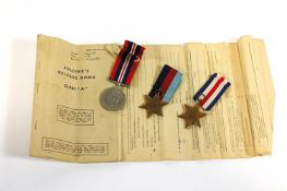 A group of unused WWII war medals, being the War Medal, 1939-45 Star and the France & Germany Star,