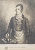 Charles Ewart after Stewart Watson, 'Robert Burns, Depute Master', engraving,