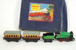 A Hornby train M1 passenger set,