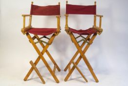 A pair of folding Director's chairs,