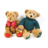 A Harrods Plush Annual Teddy bear for 1997 and one for 1998,