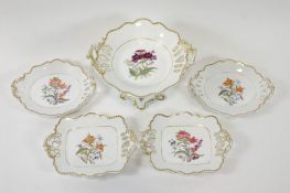 A 19th century part dessert service,