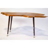 A Retro wooden coffee table,