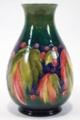 A large Moorcroft vase, of baluster form,