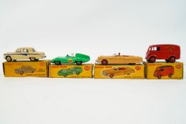 Four boxed Dinky toys, being the 152 Packard Convertible, 176 Austin A105 Saloon,