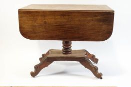 A William IV mahogany Pembroke table,