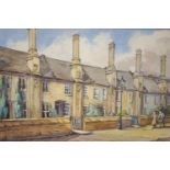 S E Parkes, Wells street scenes, watercolours, a pair, signed lower right,
