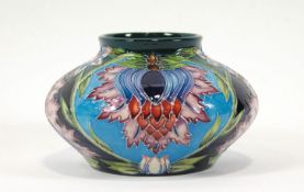 A 21st century Moorcroft vase decorated in the Saadian patten, impressed marks, dated 2001,