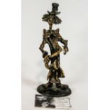 Lohe, 'Clown Saxo', bronze, 34cm high,