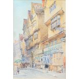 A C Taite, Old Bristol, watercolour, signed lower left,