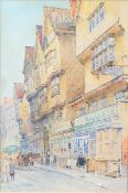 A C Taite, Old Bristol, watercolour, signed lower left,