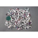 A large collection of loose gemstones to include colourless cubic zirconia, quartz,