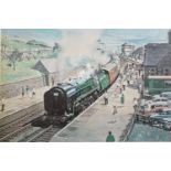 J W Petrie, 'Final Farewell' to the steam train Oliver Cromwell, Sunday 11th August 1968,