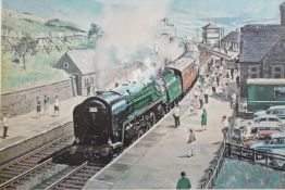 J W Petrie, 'Final Farewell' to the steam train Oliver Cromwell, Sunday 11th August 1968,