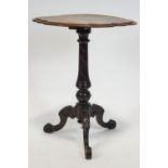 A Victorian walnut occasional table,