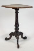 A Victorian walnut occasional table,