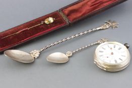 A collection of items to include: A hallmarked sterling silver open face pocket watch (not working)