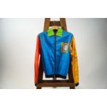 An ICA Art Jak polyethylene bomber jacket, designed by Sir Peter Blake, Size 44,