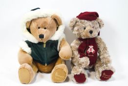 A Harrods Plush Annual Teddy for 1999 and another for 2001,