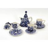 A David Dantling china breakfast service,