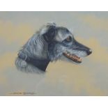 David Andrews, two commission dog portraits, 'Snert the Jack Russell', 31cm high x 25cm wide,
