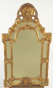 An 18th century style gilt framed wall mirror,