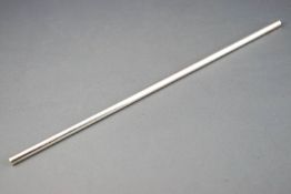 A plain form cylindrical silver straw, London 1993, 23cm high,