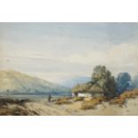 Attributed to William Callow, landscapes, watercolours, a pair, 26.