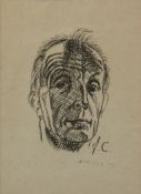 Joyce Cary, Self portrait, charcoal, signed with initials lower right, and again in pencil, No 15,