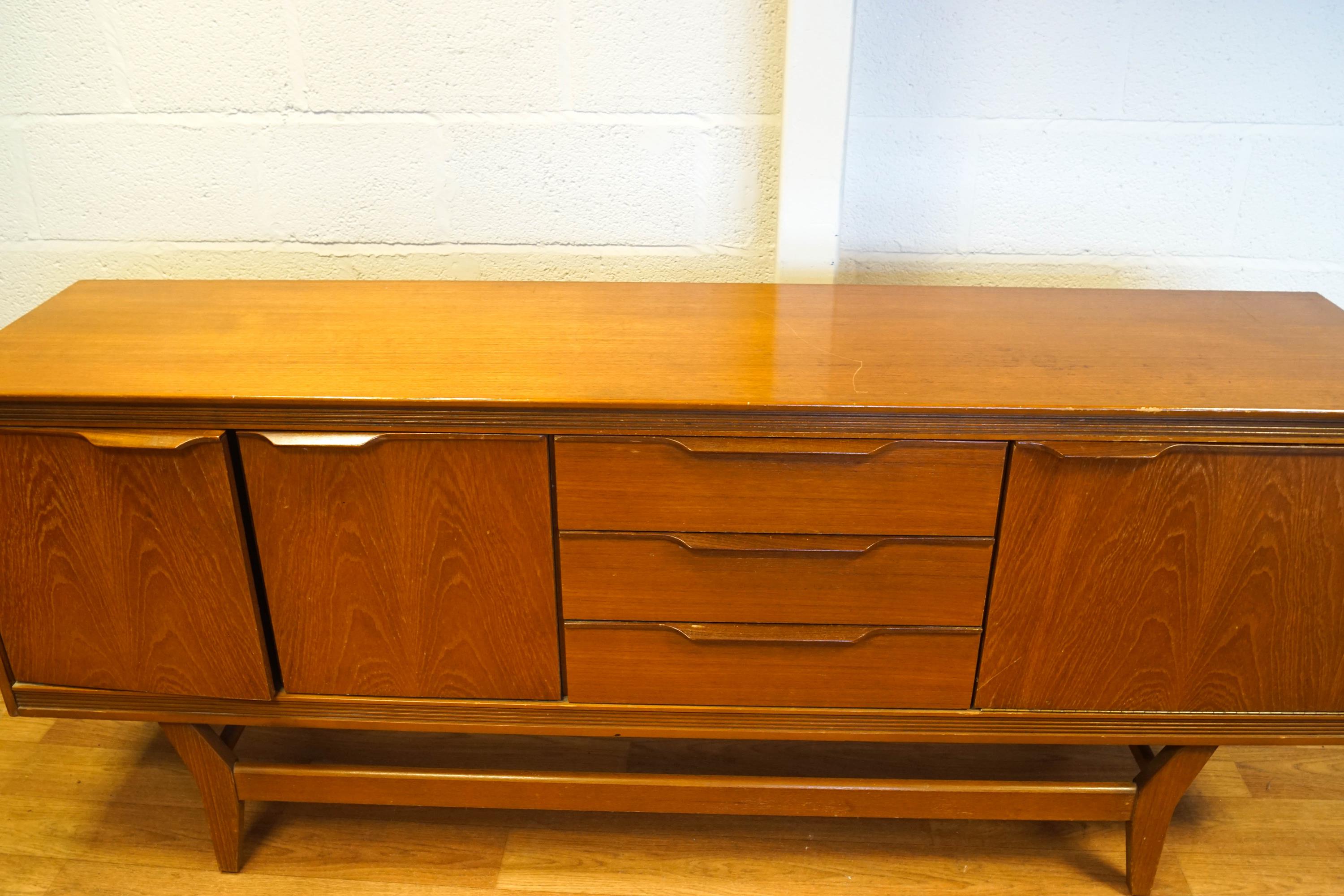 A G-plan teak sideboard, fitted an arrangement of cupboards, - Image 2 of 2