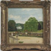 E.L. Garnier, Garden Views, oil on canvas