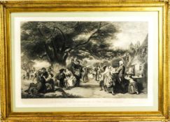 After Frith, 'An English Merry Making in the Olden Times', etching,