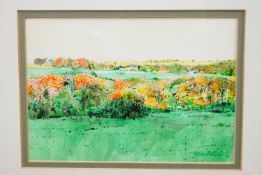 Helen Pollock, Autumn at Bisley, acrylic, signed lower right,