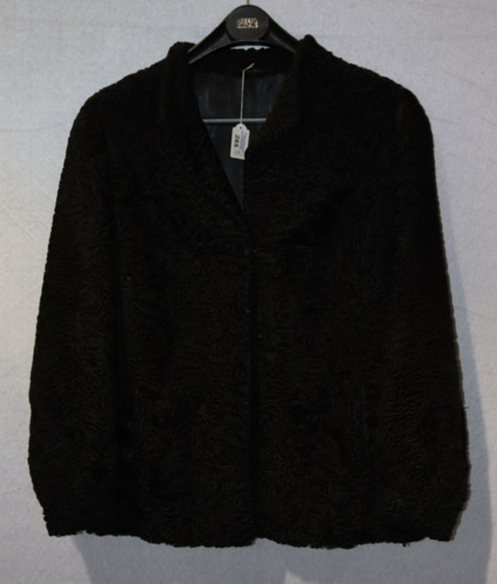 Persianer Jacke, schwarz, ca. Gr 40, getragen