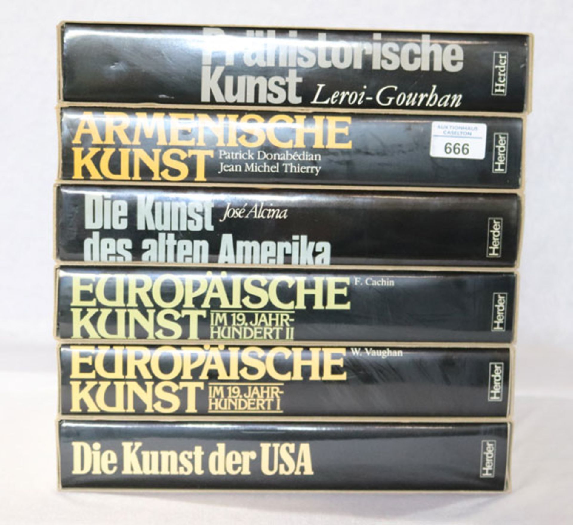 6 Kunstbücher: Europäische Kunst, Die Kunst der USA, Die Kunst des alten Anerika, Armenische Kunst