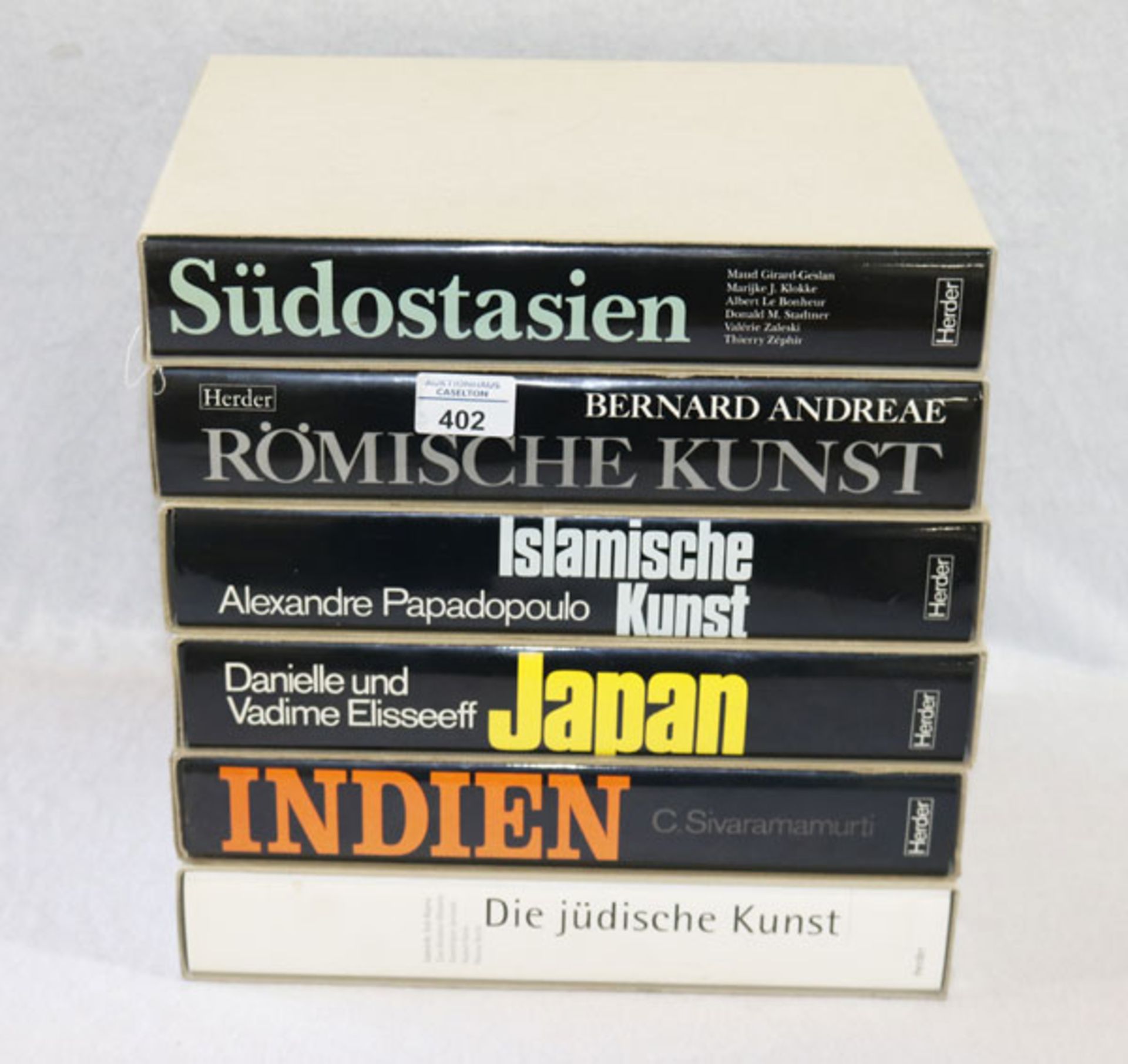 6 Bücher, Indien, Die jüdische Kunst, Asiatische Kunst, Japan, Südostasien und Römische Kunst, gut