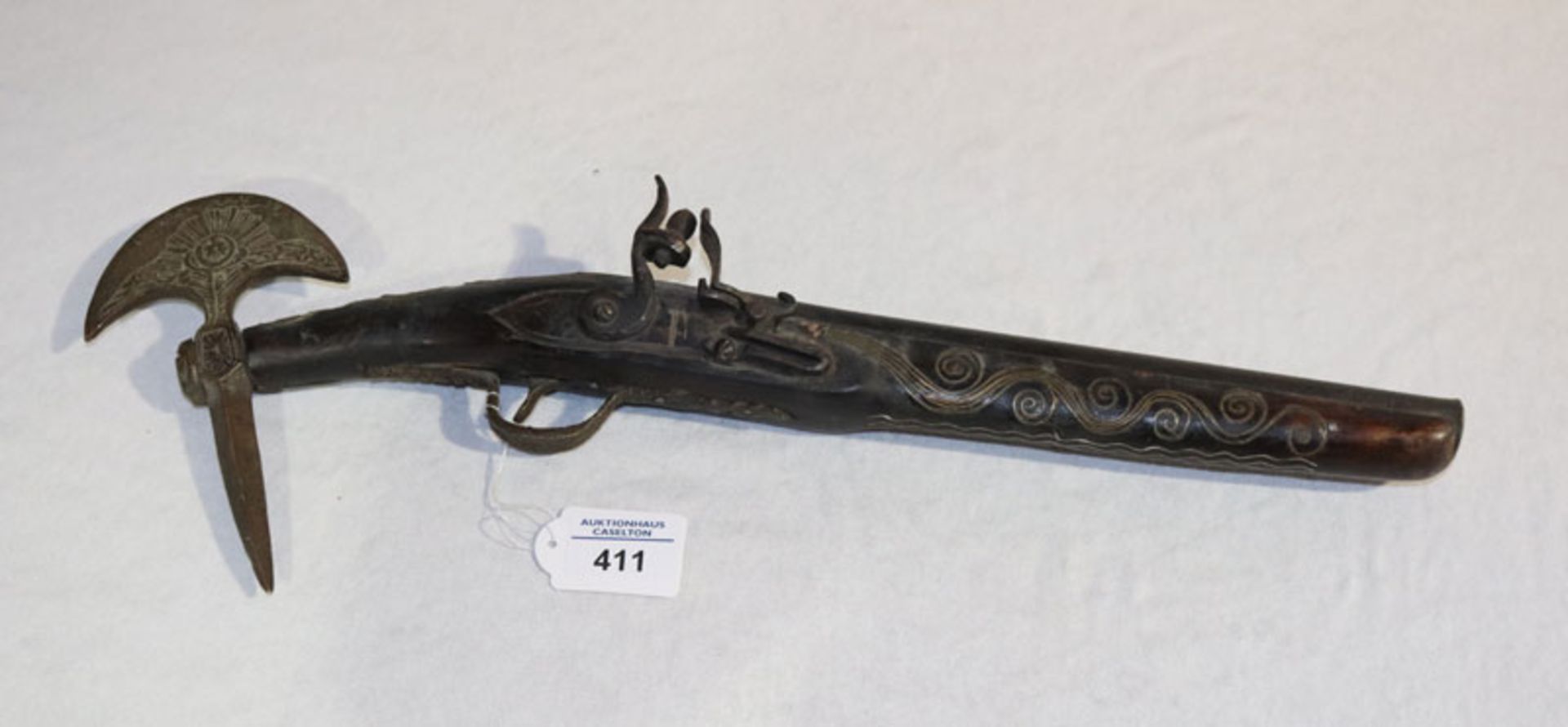 Replik einer antiken Pistole, L 48 cm