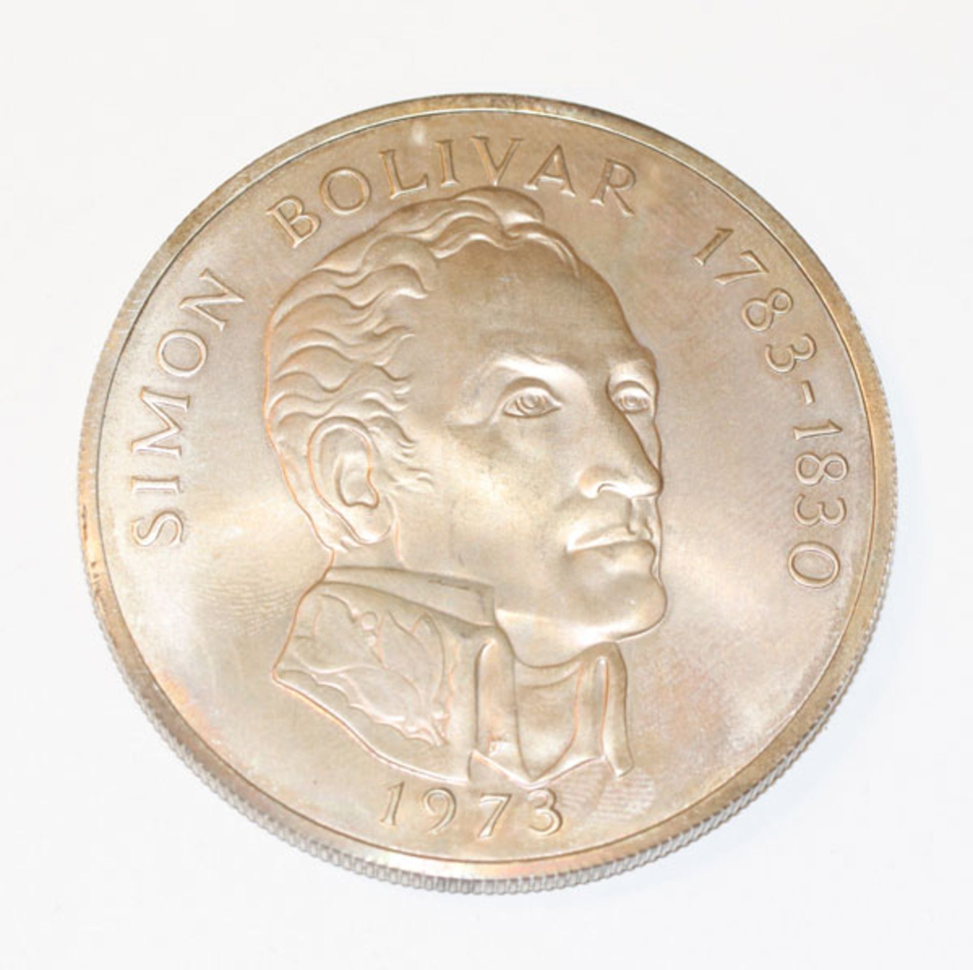 20 Balboas Panama Münze, Simon Bolivar, 1973, 132,5 g.