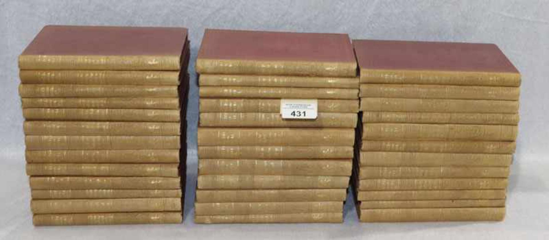 Bücher-Konvolut von 37 Büchern 'Cotta'sche Bibliothek der Weltliteratur', Altersspuren