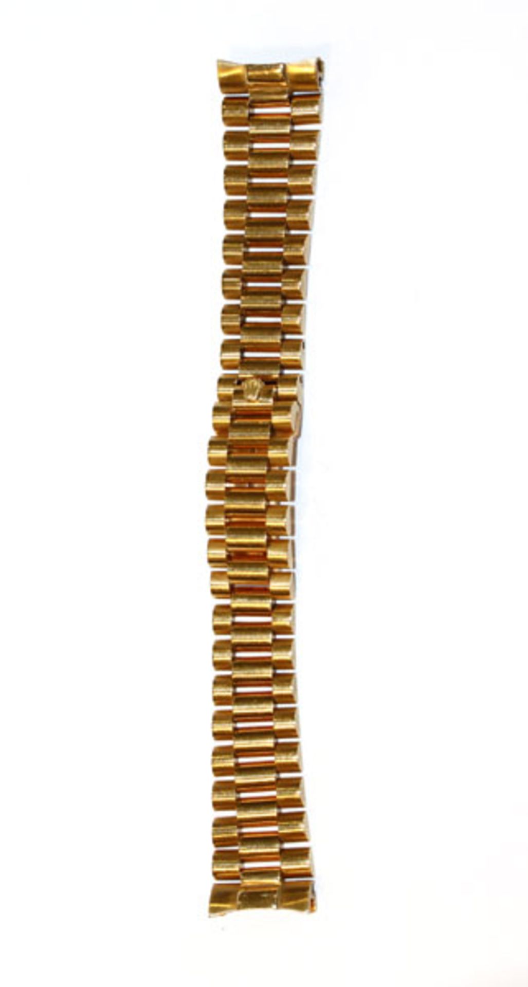 18 k Gelbgold Rolex Oyster Uhren-Armband, 69,4 gr., L 17 cm, gut erhalten