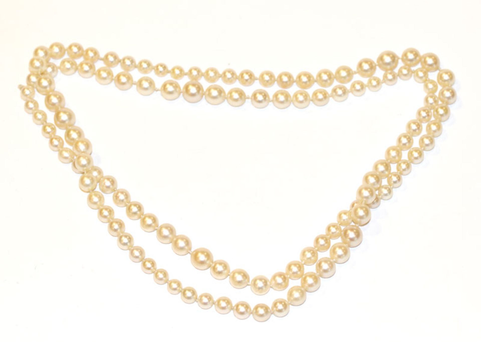 Endlos Perlenkette, Verlaufform, L 92 cm