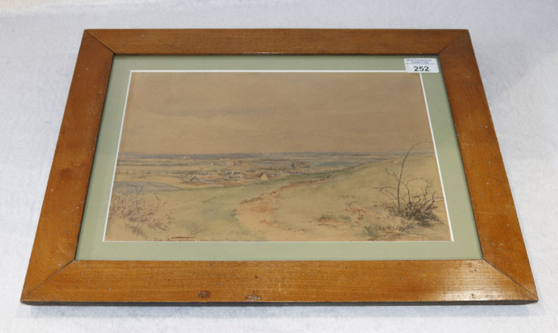 Aquarell 'Van Laack Berge ?', signiert Jan Novopacký, * 1821 + 1908, datiert 1849, mit