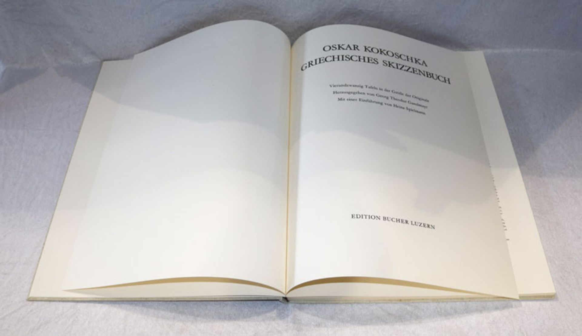 'Griechisches Skizzenbuch' Oskar Kokoschka, Pöchlarn 1886 bis 1980 Montreux, Edition Bucher, Luzern,