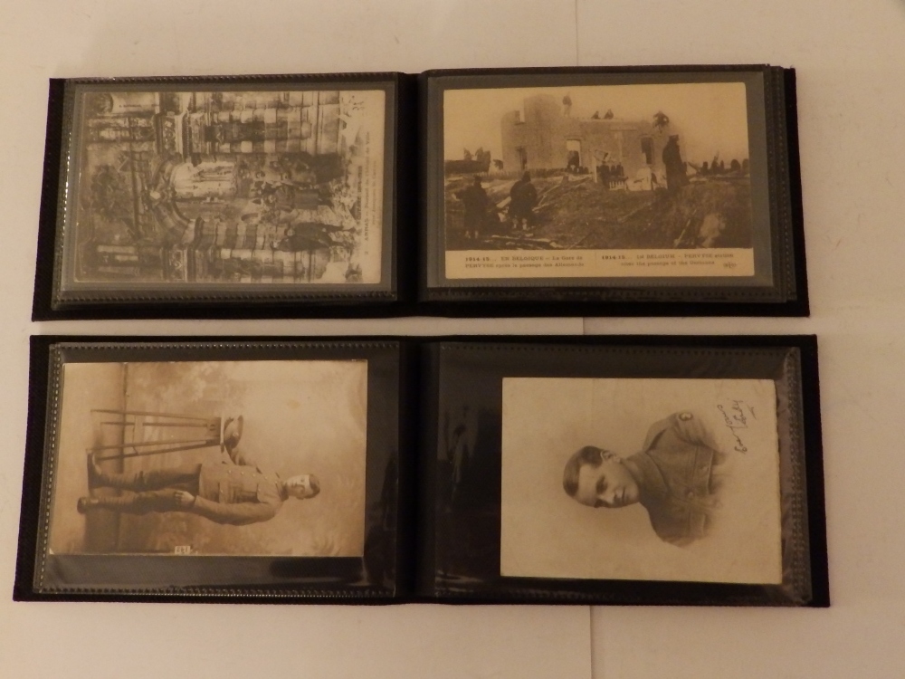 Two small albums of postcards – mainly military subjects. - Image 3 of 3