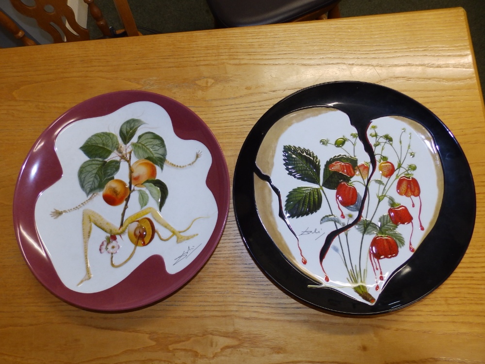 A pair of Royal Limoges 'Floradali' Salvador Dali porcelain plates – Nos. 308 & 319 (2)