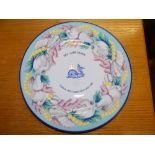 A Tiffany & Co. 'Windsor Line' commemorative plate – 'MV Lady Diana, Lubeck, W. Germany July 1989'.