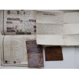 A late Victorian brief letter on bark stripped from a birch tree in the favourite place of the