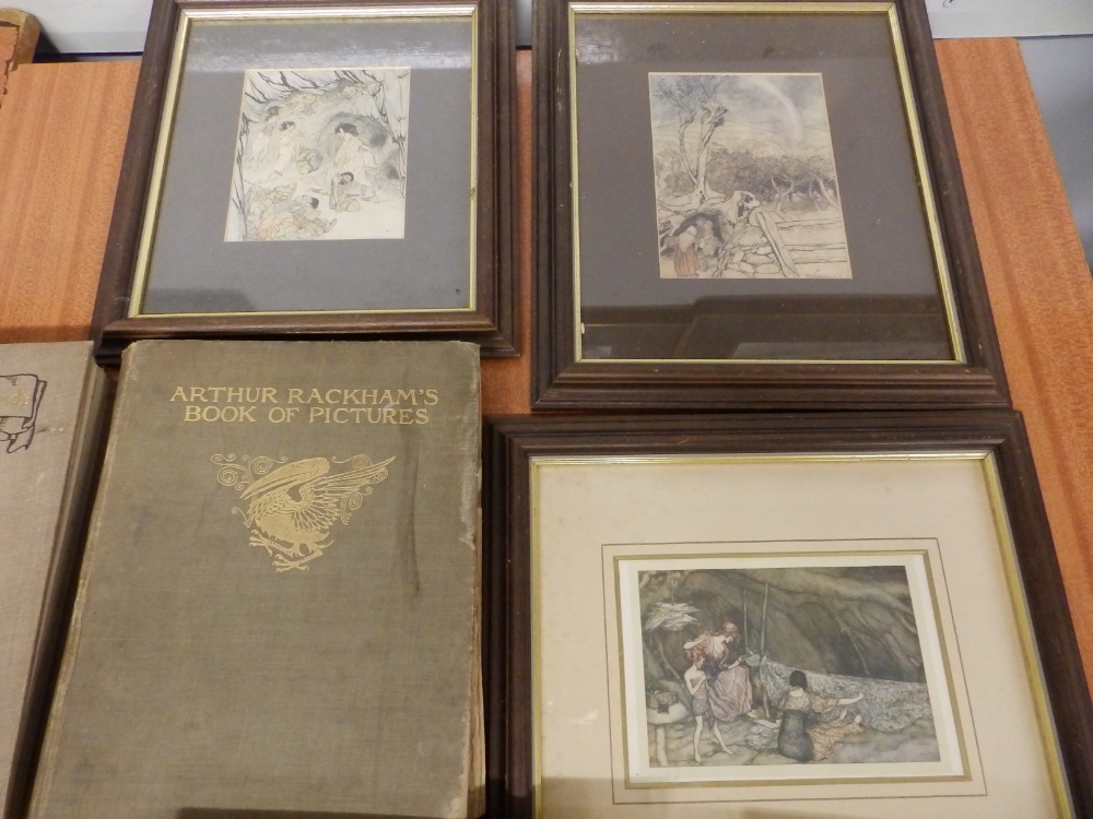 Seven Rackham colour prints, an Arthur Rackham Book of Pictures and the Ingoldsby Legends - a/f. (