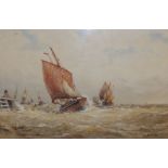 Frederick J. Aldridge (1850-1933) - watercolour - 'Returning To Port', signed 14" x 21".